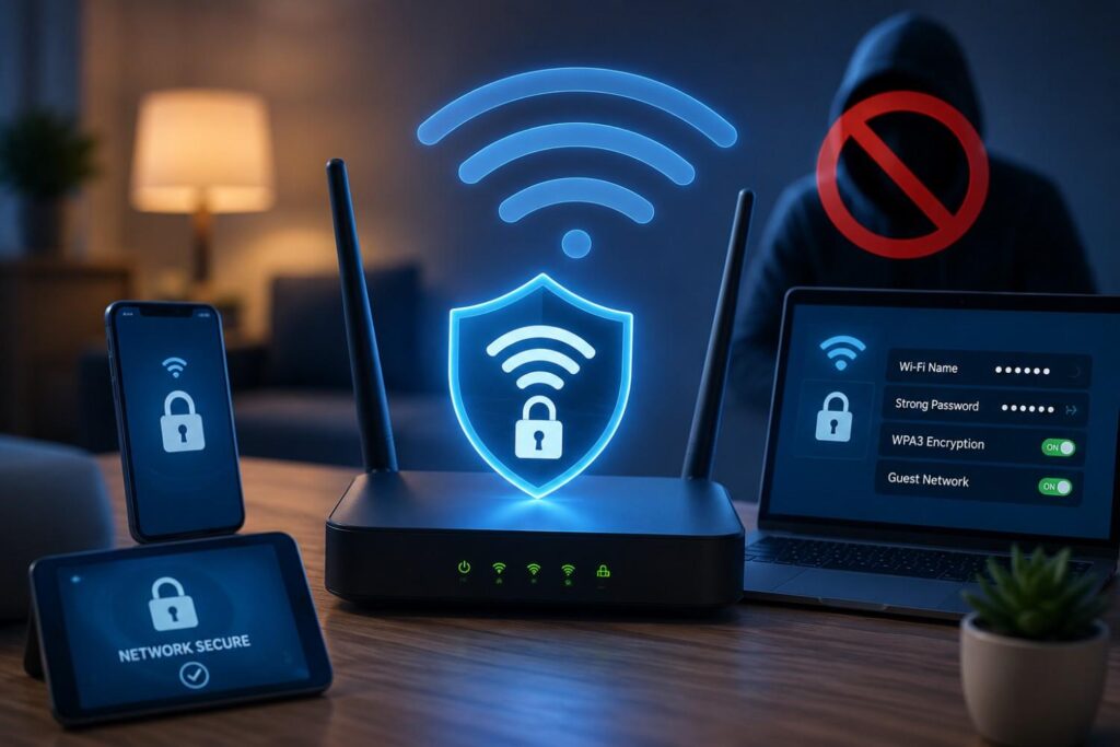 An unprotected wireless network is an easy target for hackers