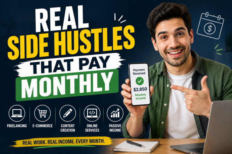 Real Side Hustles That Pay Monthly