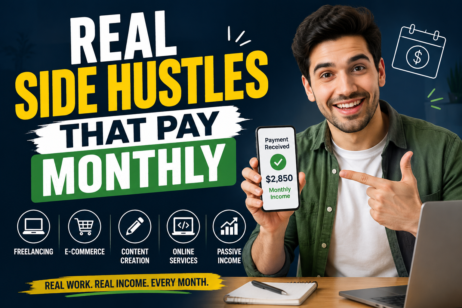 Read more about the article Real Side Hustles That Pay Monthly
